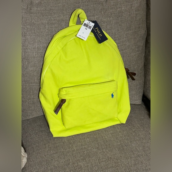 Polo Ralph Lauren Other - Polo ralph lauren safety yellow backpack NWT bag MSRP $115